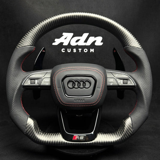 Volant Audi personnalisé A / S / RS / Q / SQ / RSQ (2018-2026) AdnCustom
