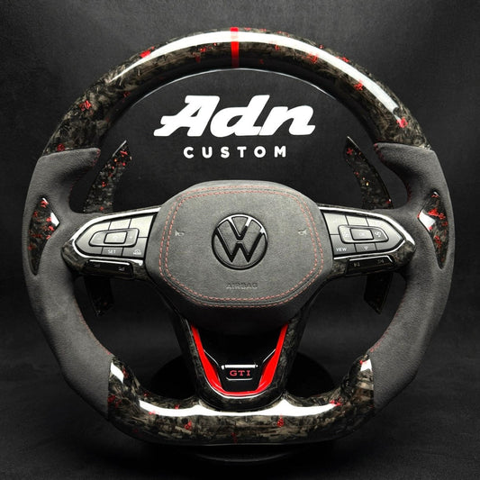 Volant personnalisé compatible Volkswagen – Golf 8/Polo R/GTI – 2019 à 2026 AdnCustom