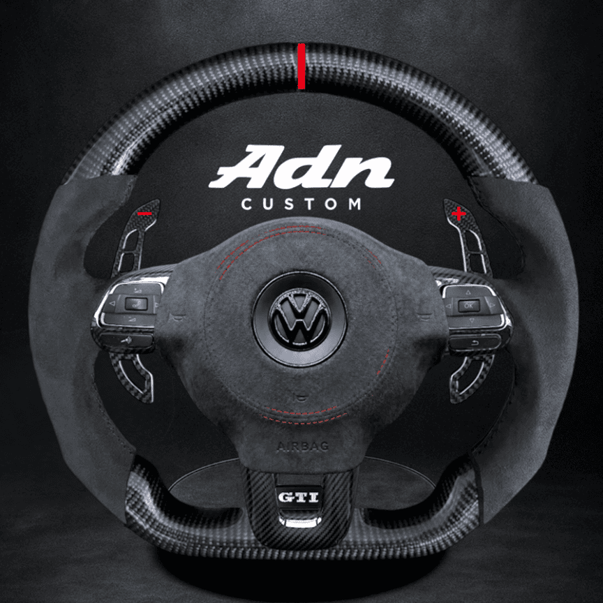 Volant VW personnalisé Golf 6 GTI R Polo Scirocco Passat (2008-2013) AdnCustom